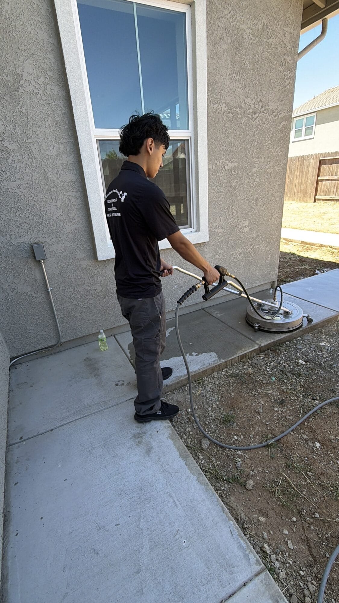 Professional post-construction exterior cleaning in Lincoln Village West, Stockton, CA