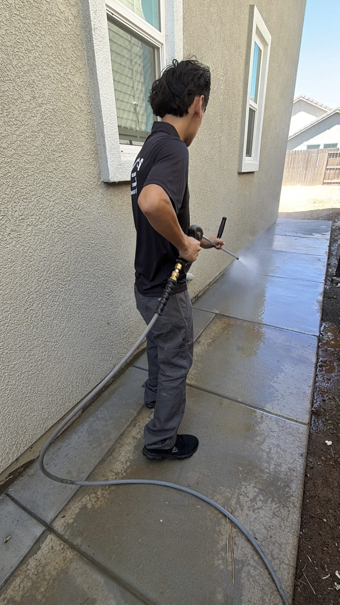 Professional post-construction cleaning service in Morada, CA by Claudia's Pro Cleaning removing construction dust and debris.