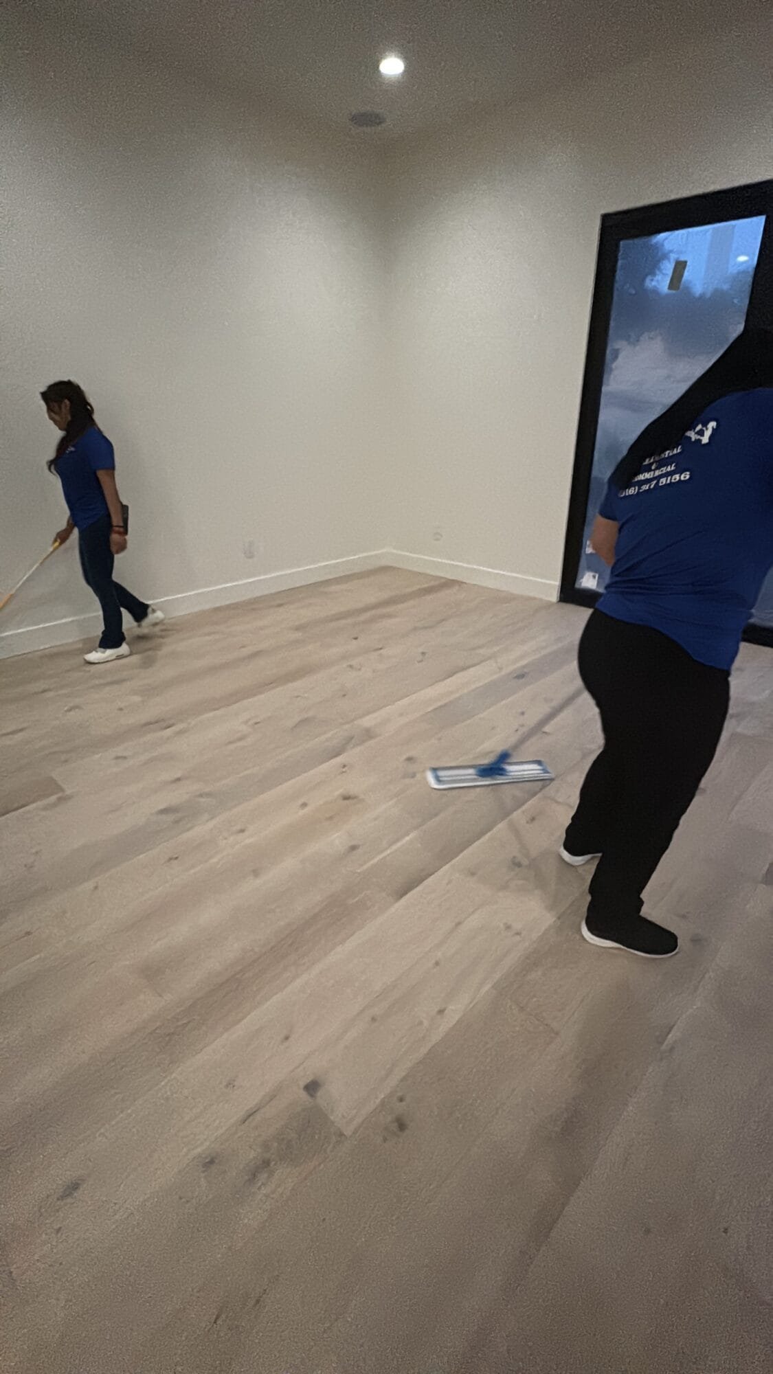Professional deep cleaning technician cleaning a luxury home in Fabulous 40s, East Sacramento, CA